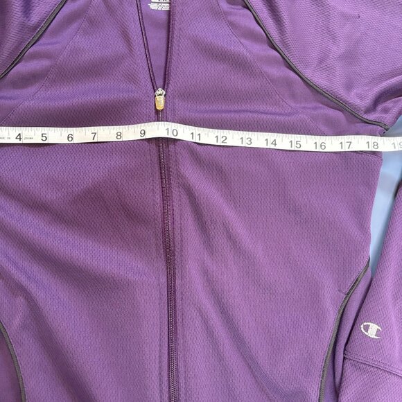 Champion Women's Double Dry Full-Zip Jacket - Purple Size M - Picture 7 of 7
